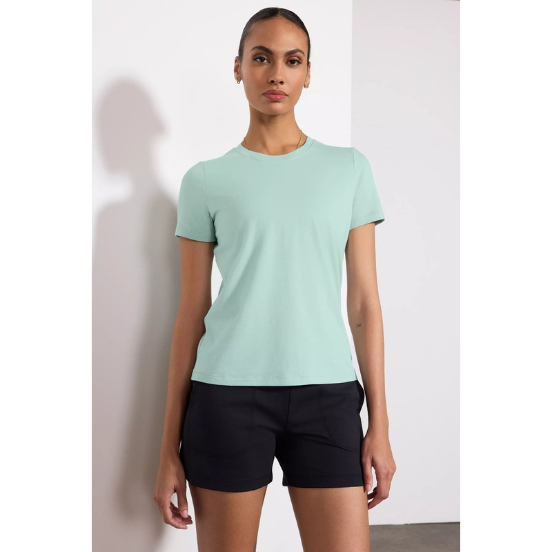 Pima Cotton Classic Fit Tee – Blue Haze Blue Haze XS