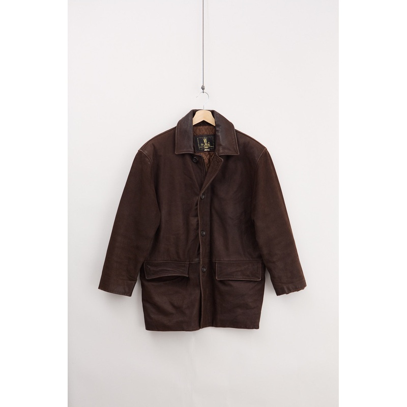 Numbuck Leather Car Coat (M) M