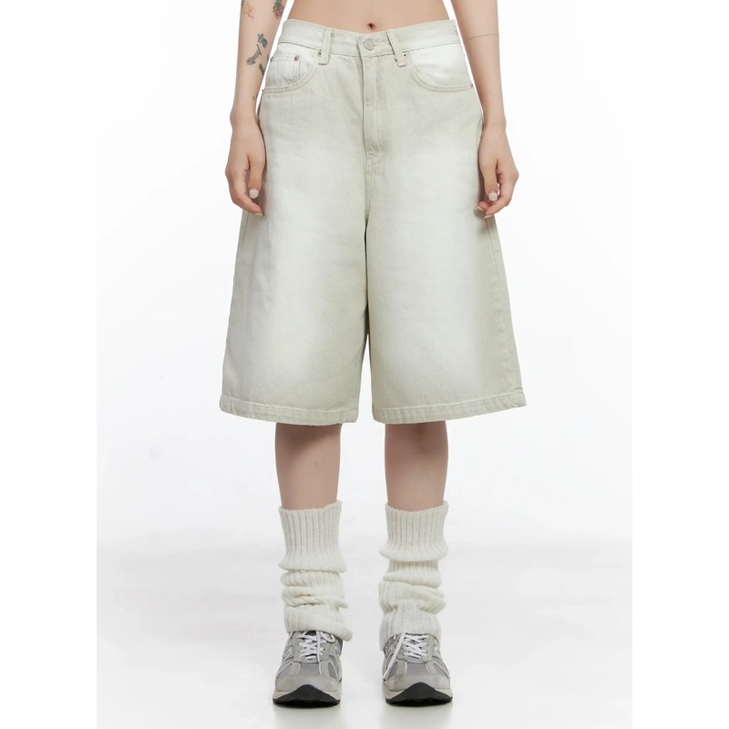 Casual Faded Jorts CS510 Light beige S