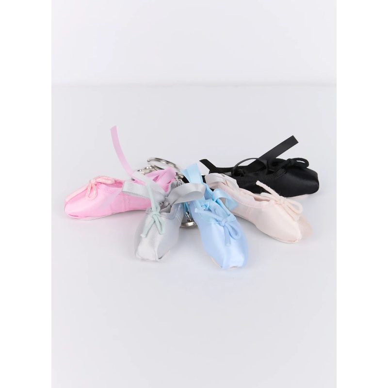 Mini Ballet Shoe Keychain IS516 Black One Size
