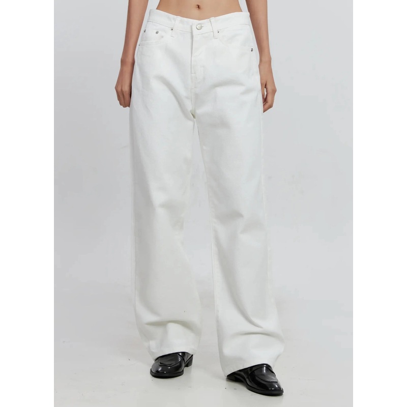 Taytum Straight-Leg Jeans IS515 White S