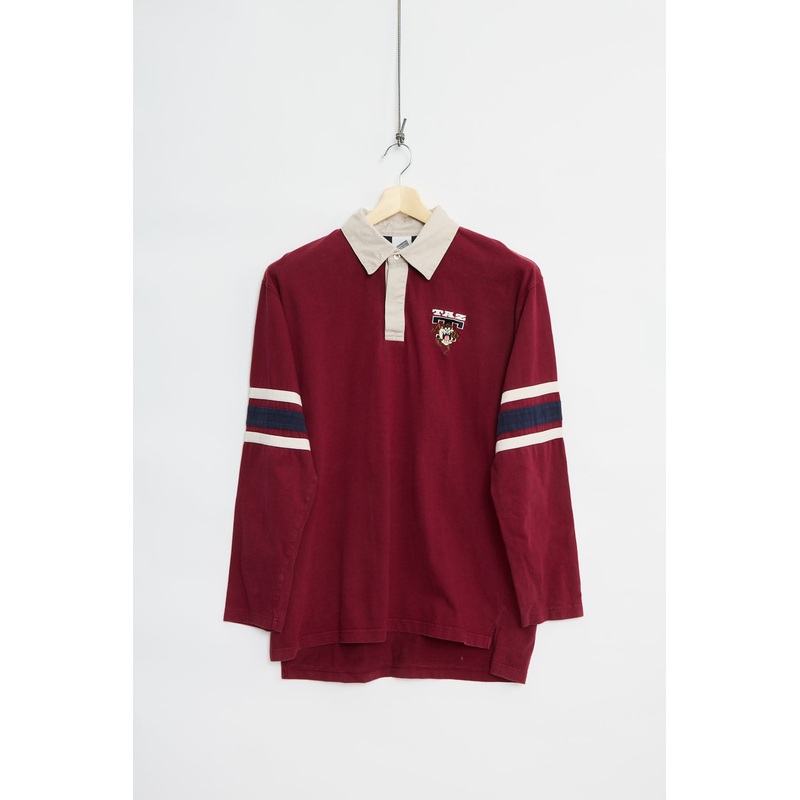 Y2K Warner Bros Taz Rugby shirt (XL) XL