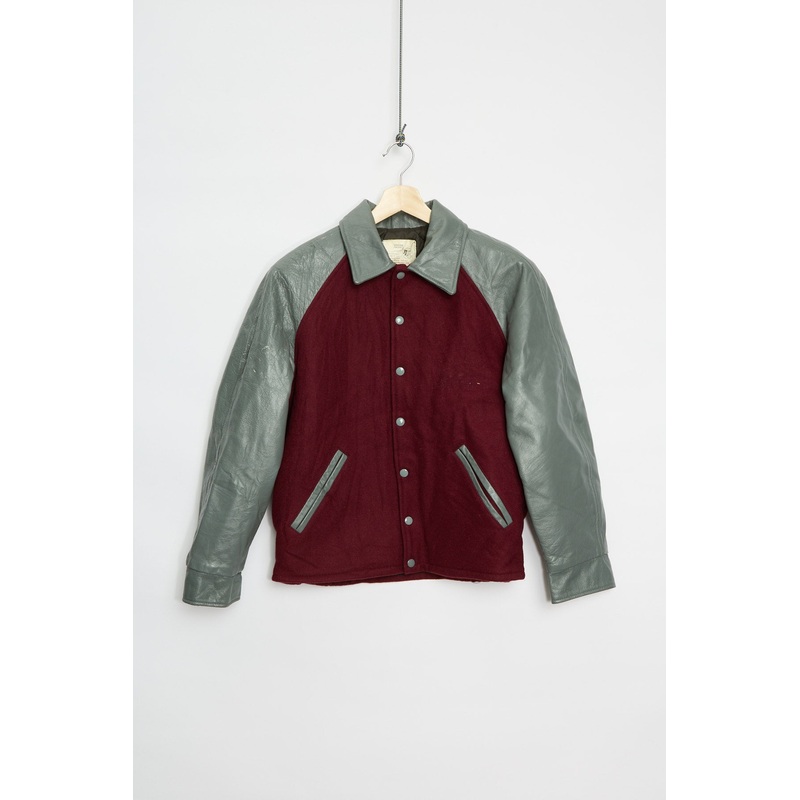90’s plain varsity jacket (S) S