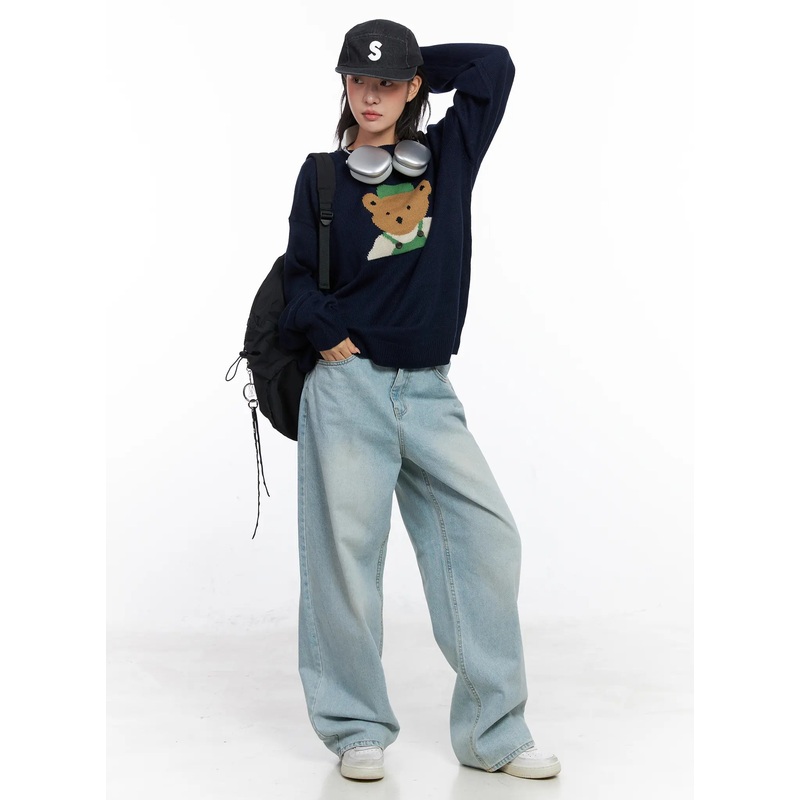 Zizi Wide-Leg Jeans CO508 Light blue S