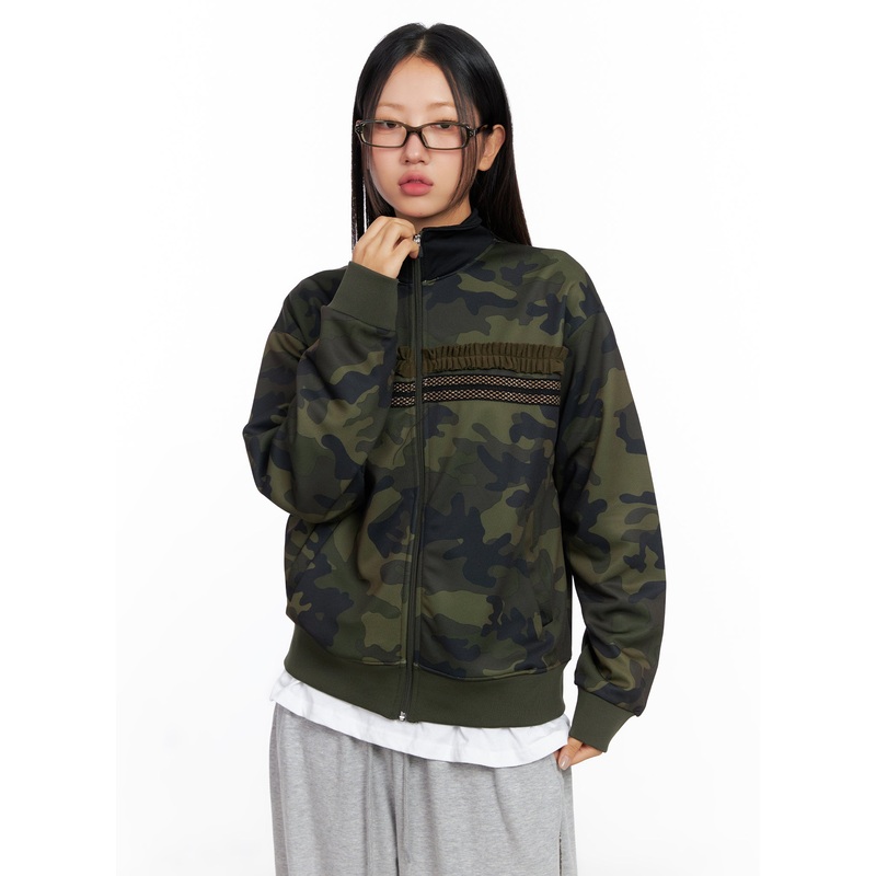 Urban Camo Zip-Up Jacket CO514 Camouflage S/M