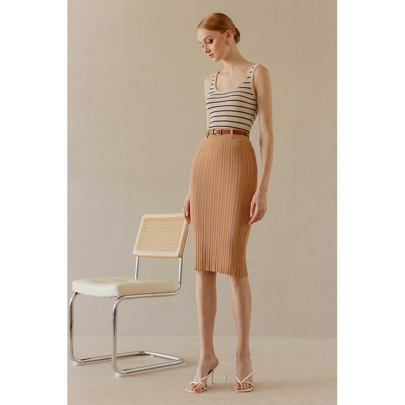 Dinierv Skirt (Brown) XS Brown