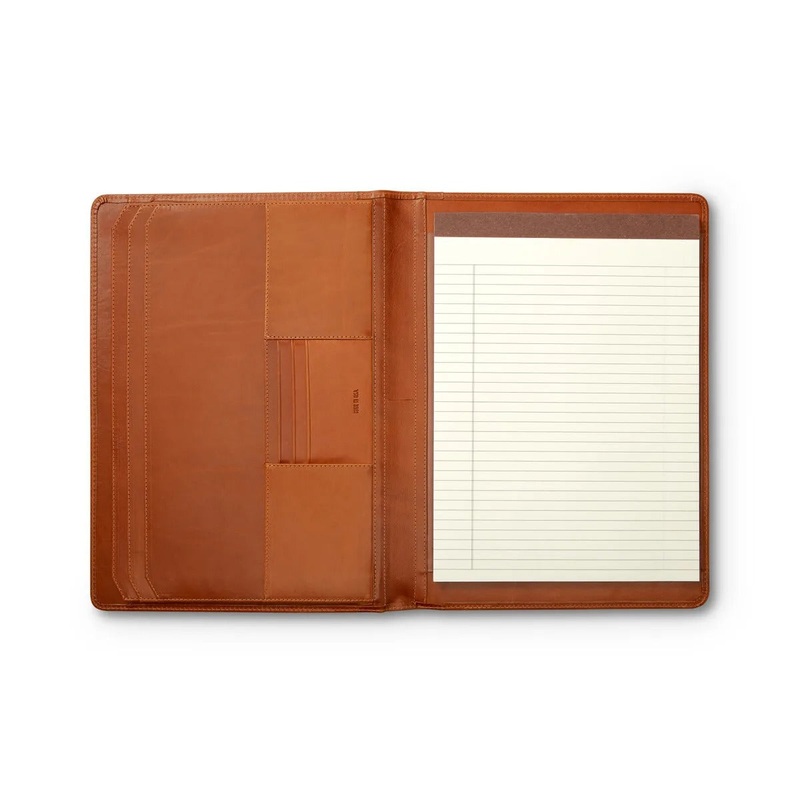 Leather File Pocket Notepad Rio Latigo
