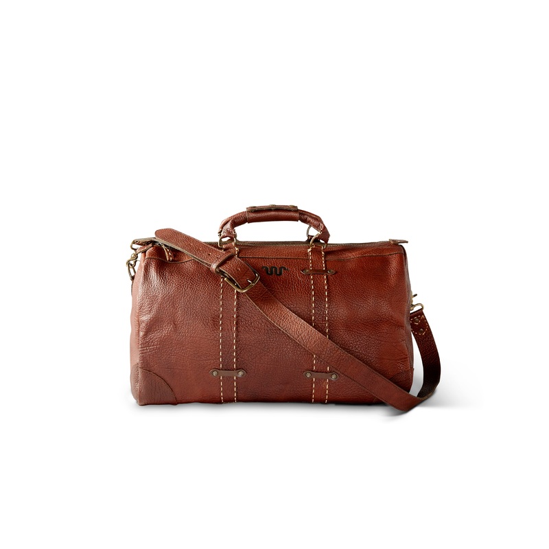Saddle Stitch Weekender Duffle Brown