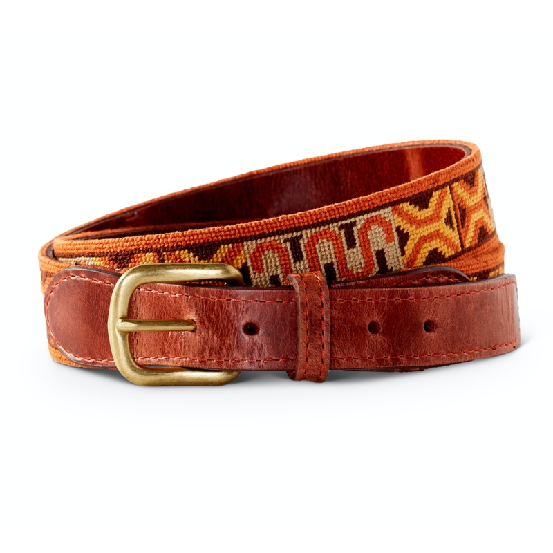 King Ranch Tiffany Rug Border  Belt (Muted Colors) MULTICOLOR 32