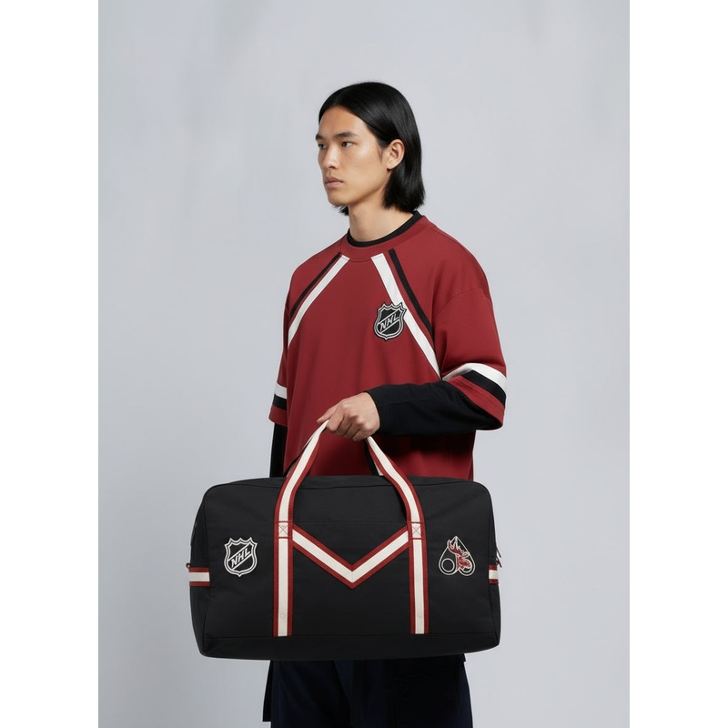 NHL X MOOSE KNUCKLES TEAM BAG BLACK/SUMAC/BONE OS