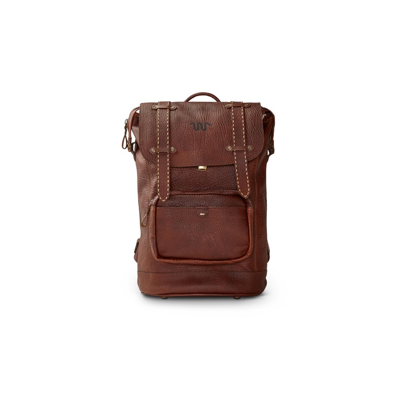Saddle Stitch Backpack Brown