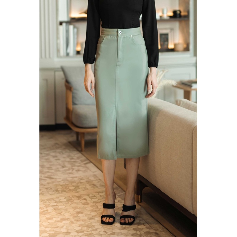 Dasiq Skirt (Dull Green) XS Dull Green