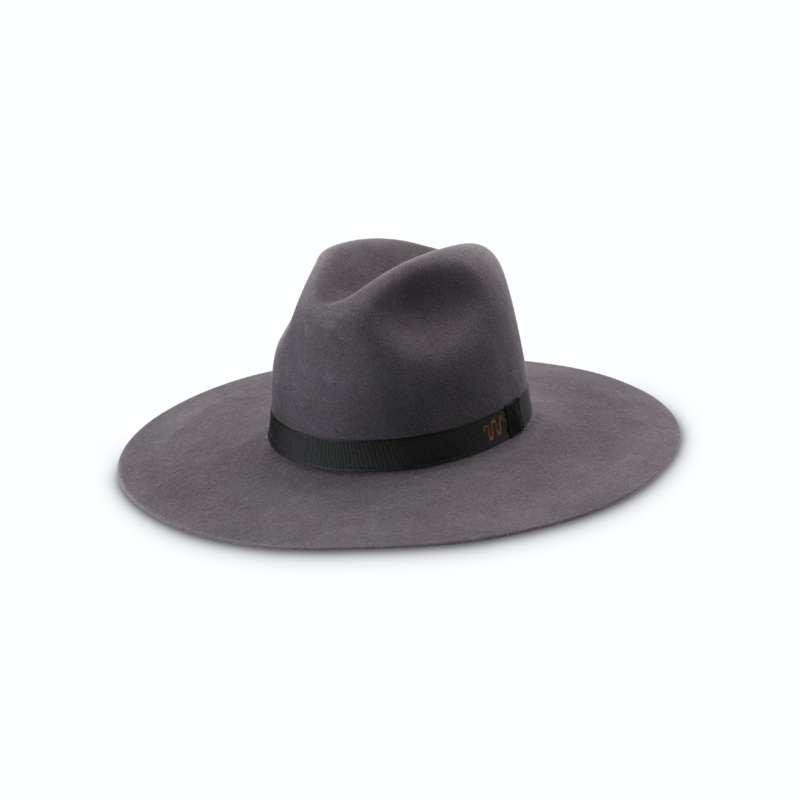 King Ranch Wide Brim Felt Hat Granite 6 7/8