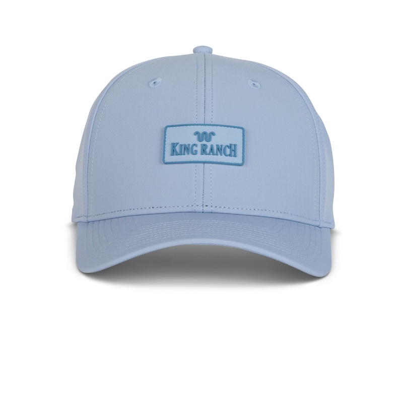 Performance Woven 6-Panel Snapback Cap Light Blue