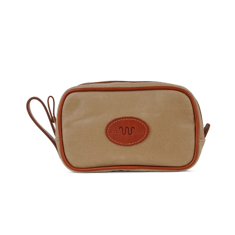 King Ranch Waxed Canvas Dopp Kit TAN