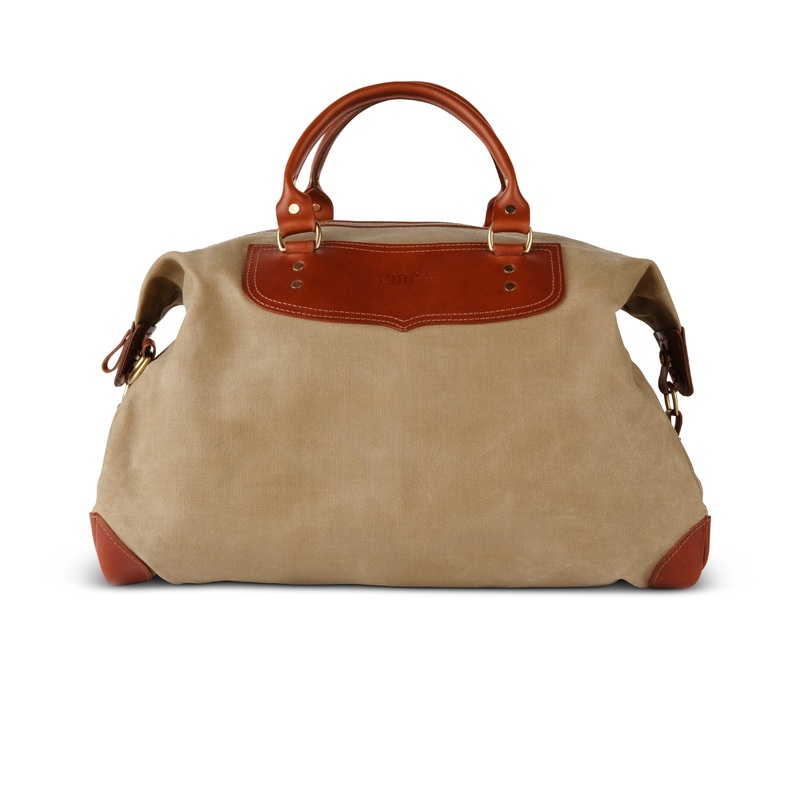 King Ranch Waxed Canvas Duffle Bag TAN