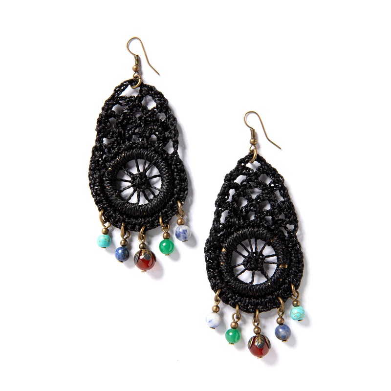 Zaria Crocheted Earrings Print/Pattern