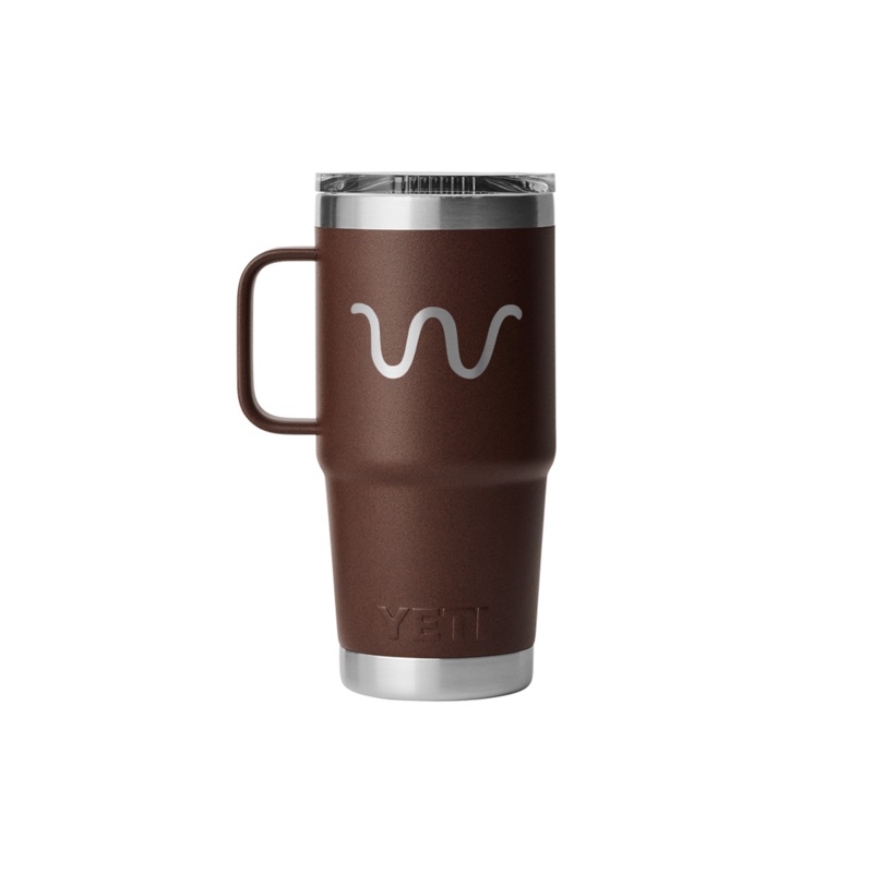 Running W YETI Rambler, 20 Oz Travel Mug BROWN