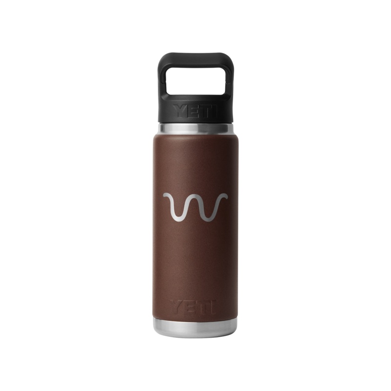 Running W YETI Rambler, 26 Oz Water Bottle BROWN