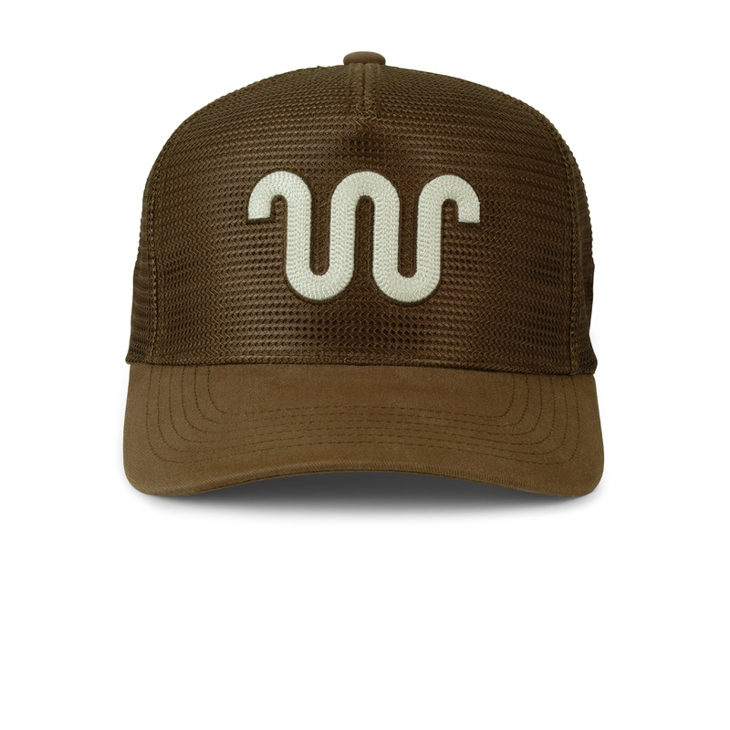 Solid Running W Cap BROWN