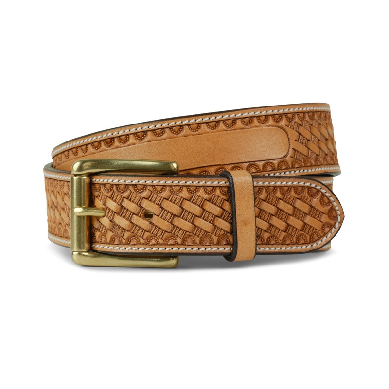 Basketweave Belt SADDLE TAN 30