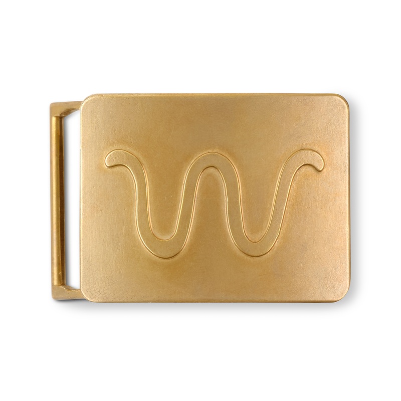 Heritage W Brass Buckle GOLD