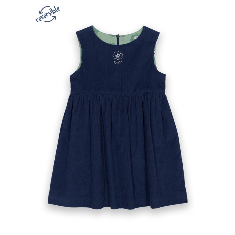 Big bloom reversible dress 3-6 months