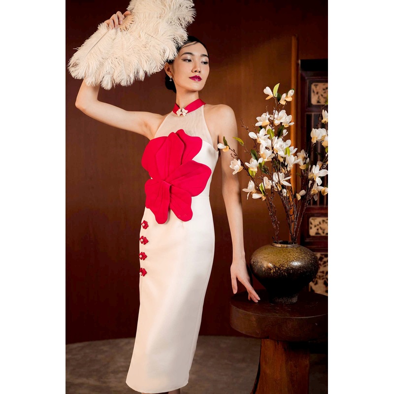 Chun Hua Qipao (Cream) XS Cream