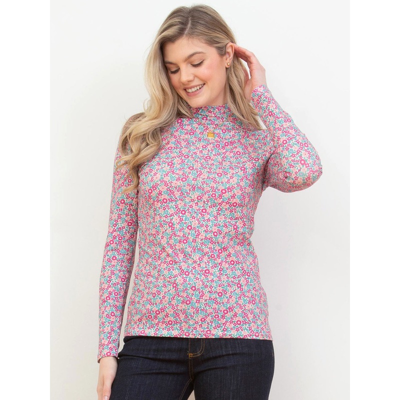 Bagber Turtle Neck Jersey Top Ditsy Tales 6