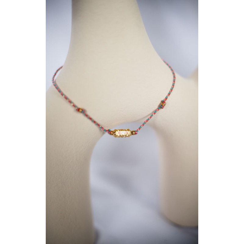 Twisted Baubles- Corded Bar Charm Necklace Words