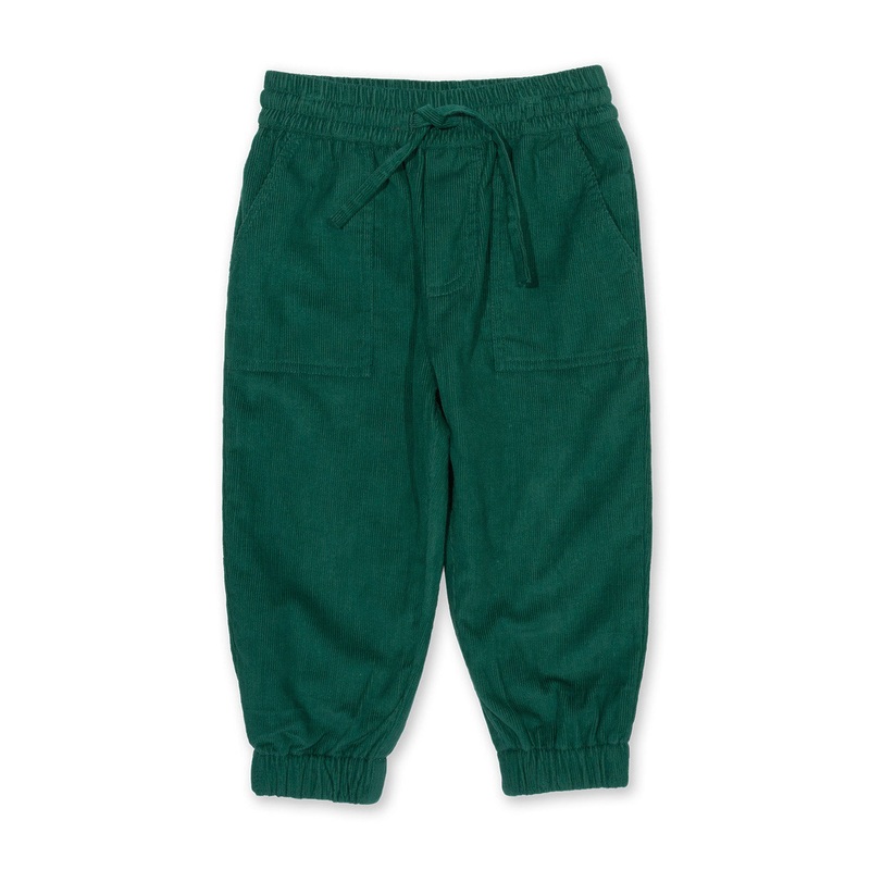 Cosy cord pull ons green 0-3 months