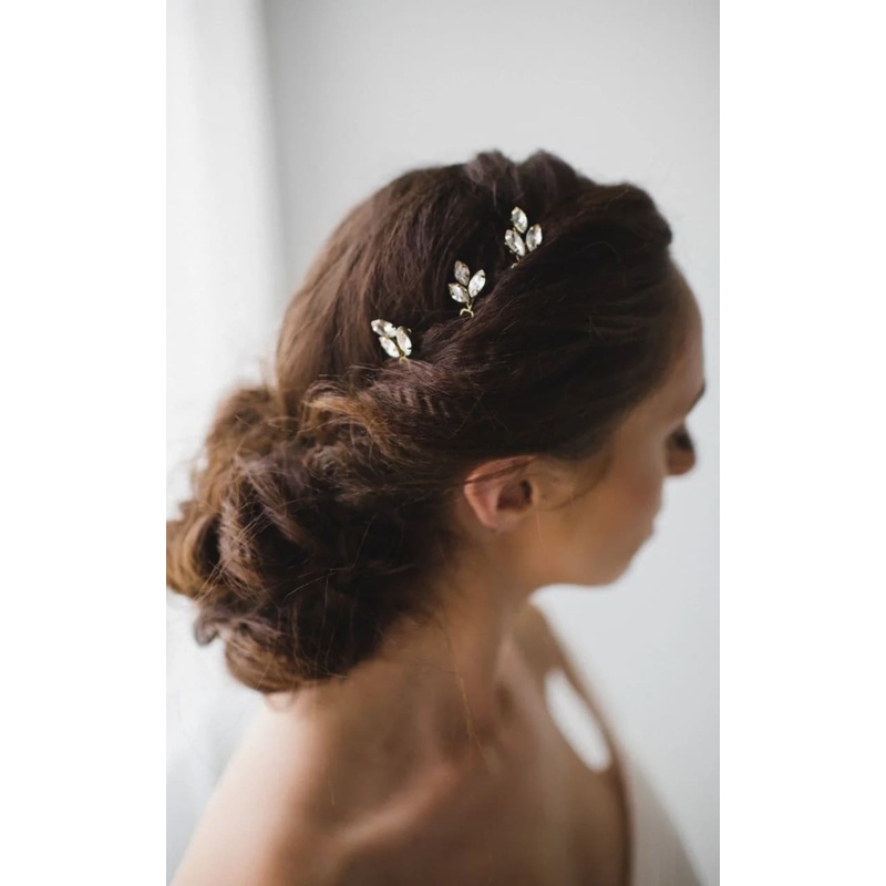 Luna + Stone – Opal Hair Pins { Set of Three }