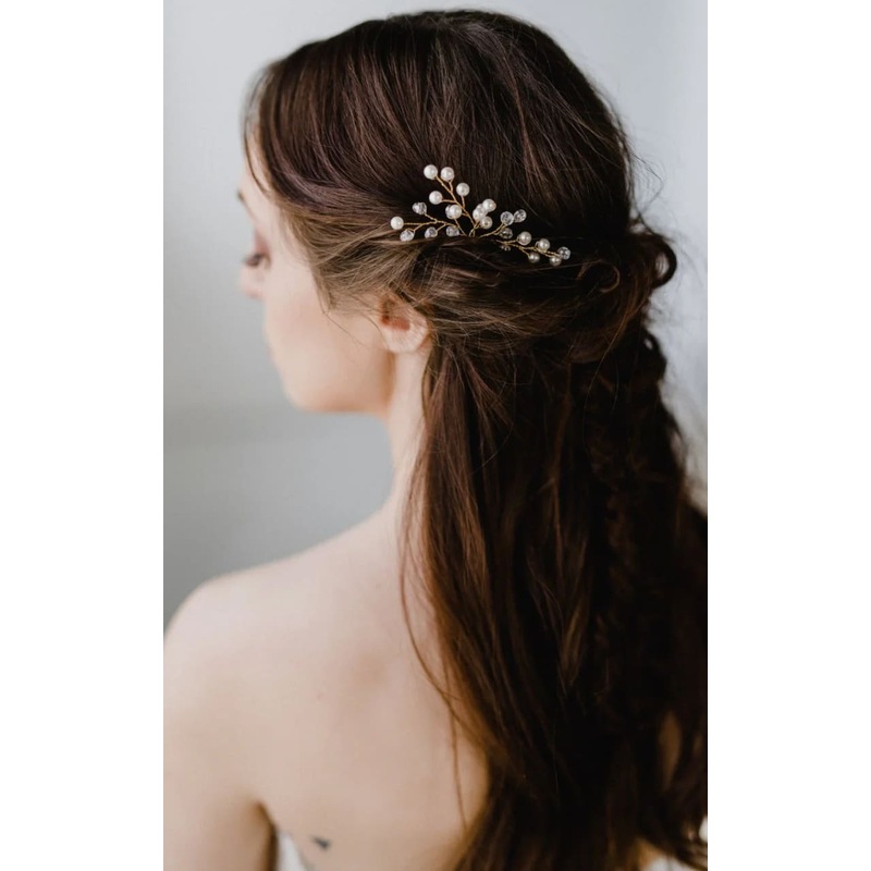 Luna + Stone – Poppy Hair Pins { Set of Two } Gold