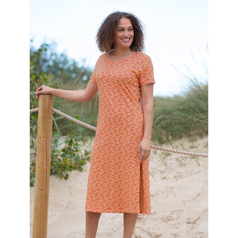 Thornicombe jersey t-shirt dress petal perfume 6