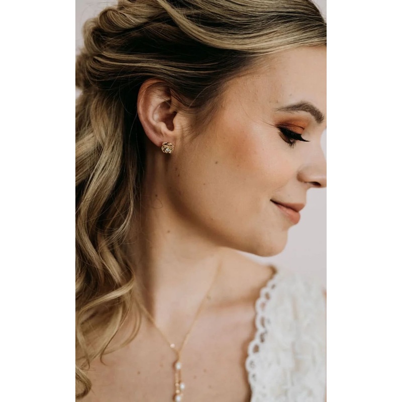 Luna + Stone- Rosebud Earring