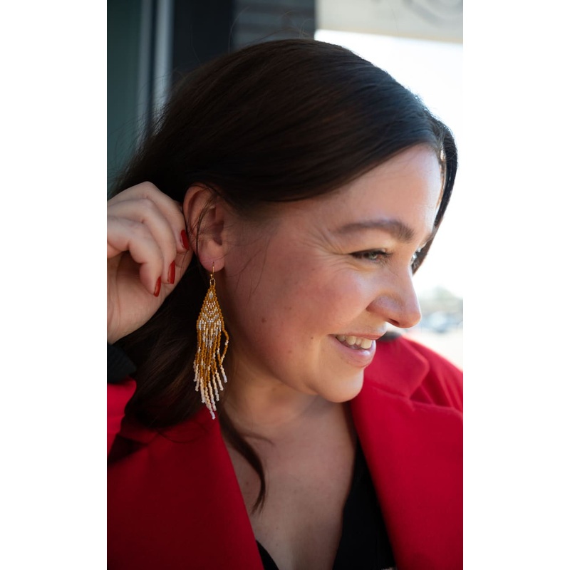 Mamawi Creations – Little Moon Earrings Blue