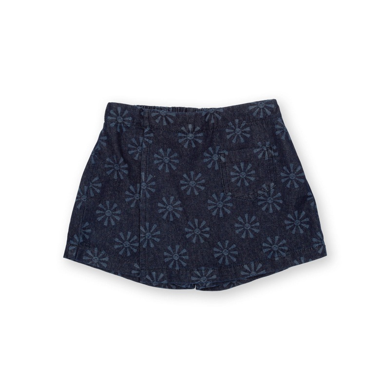 Smiley sun denim skort 3 years