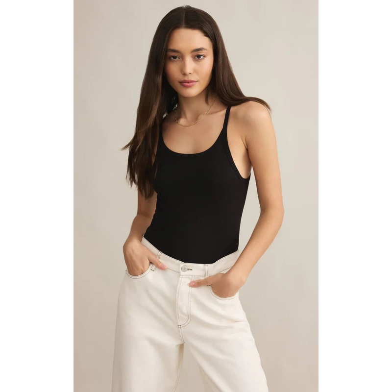 Z SUPPLY – Second Skin Racer Tank White XS