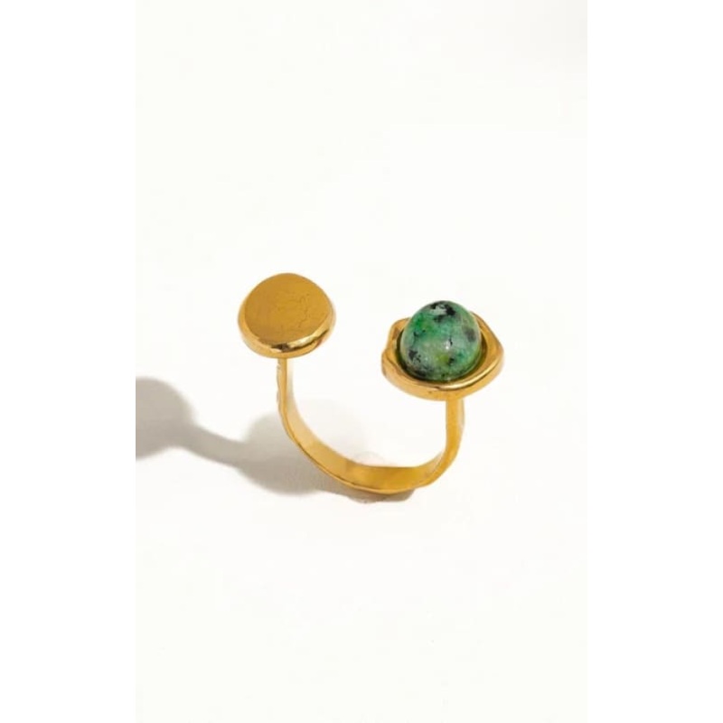 Flnerie – Orion Boho Adjustable Ring with Statement Stone