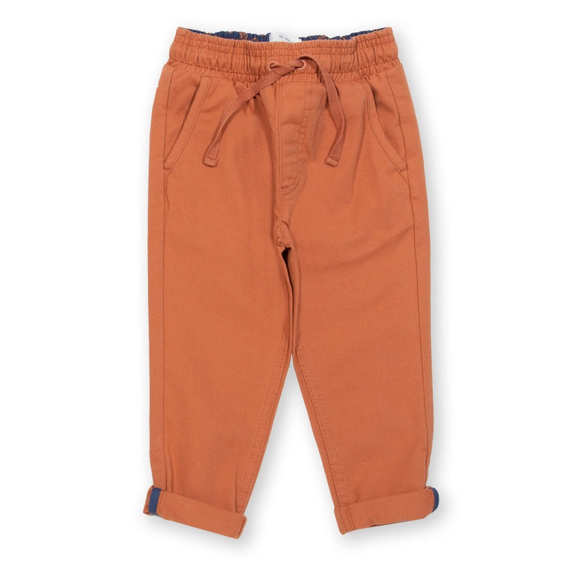 Comfy chinos burnt orange 0-3 months