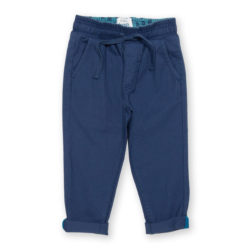 Comfy chinos navy 0-3 months