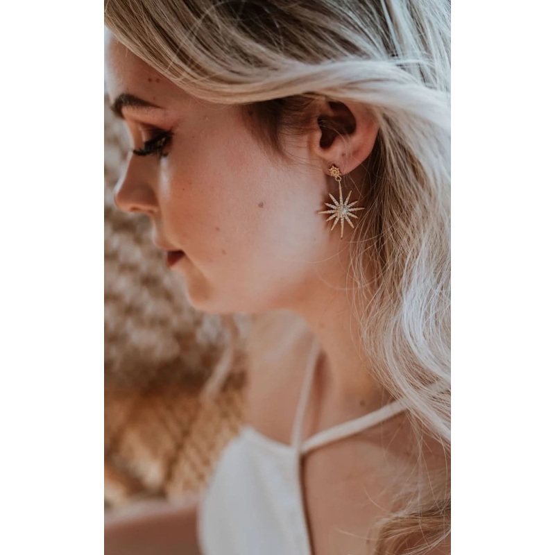 Luna + Stone- Lyra Earrings Gold