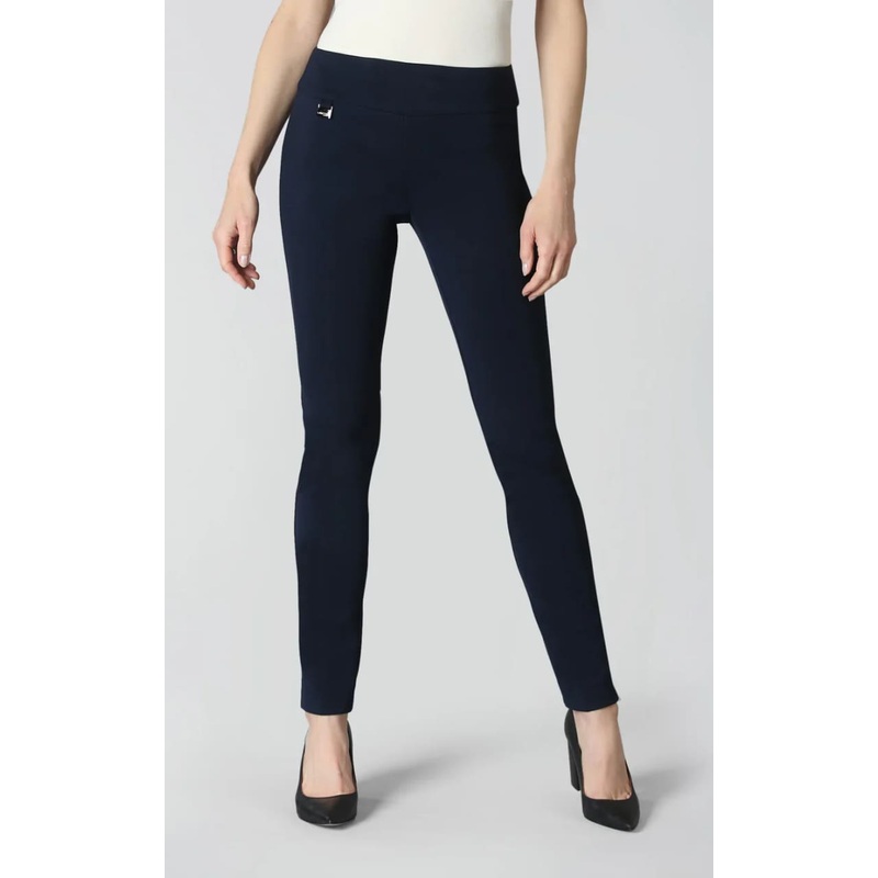 Lisette- Hollywood Fabric 31″ Slim Pant in Navy 0