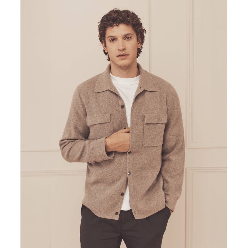 Signature Cashmere Field Shirt Jacket Timber XXS