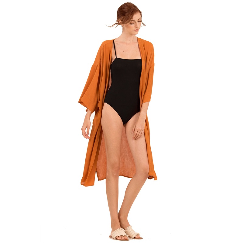 Danurtis Kimono Cardi (Rust Orange) XS Rust Orange