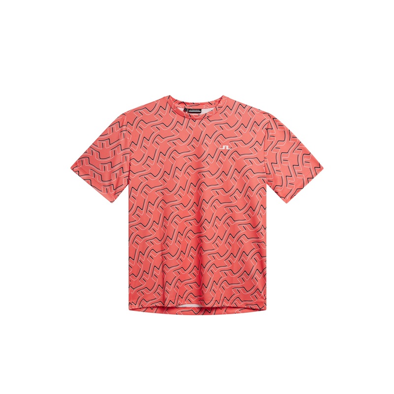 Ade Print T-shirt / Outline Bridge Wave Coral Outline Bridge Wave Coral L
