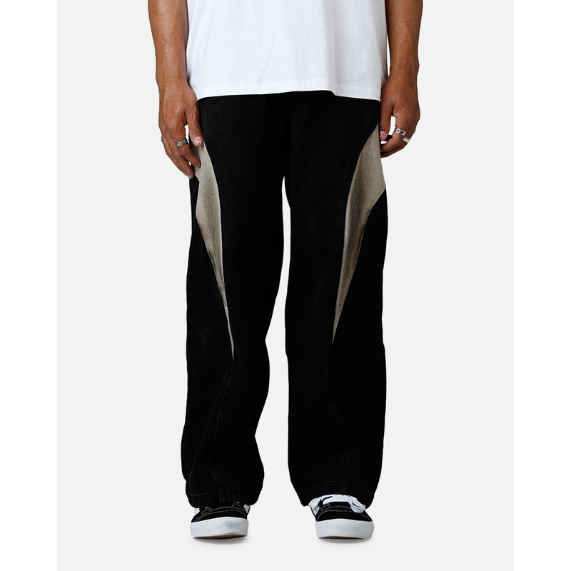 Saint Morta Amplus Workwear Jeans Black/Brown 28