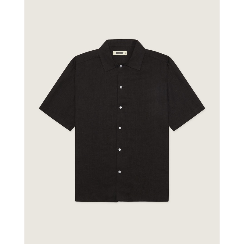 WBBanks Linen Shirt – Black XXS
