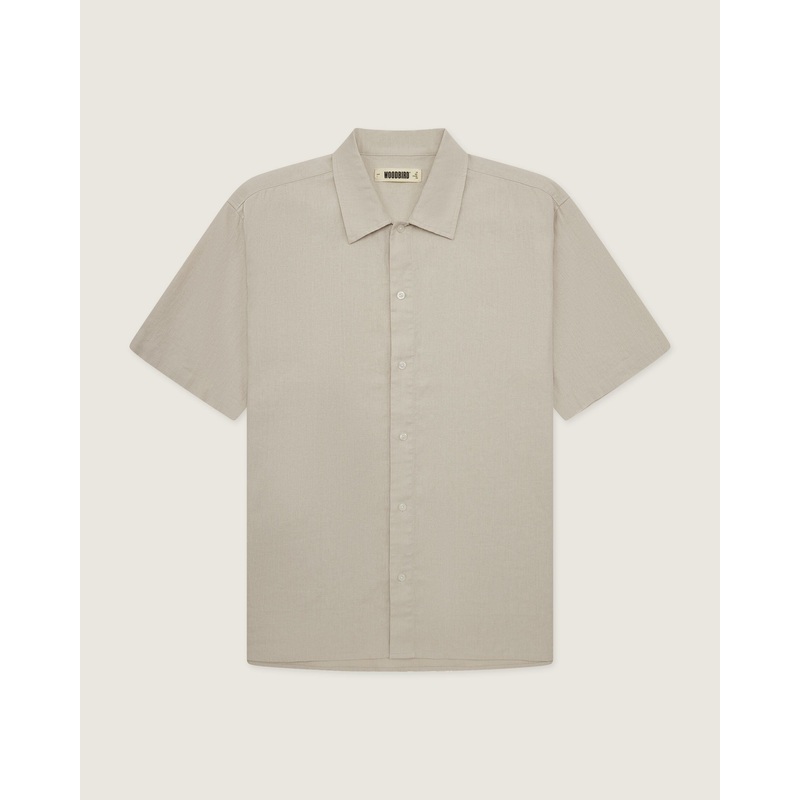 WBBanks Linen Shirt – Sand XXS