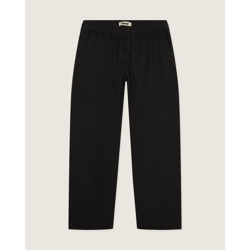 WBEik Linen Pant – Black XXS